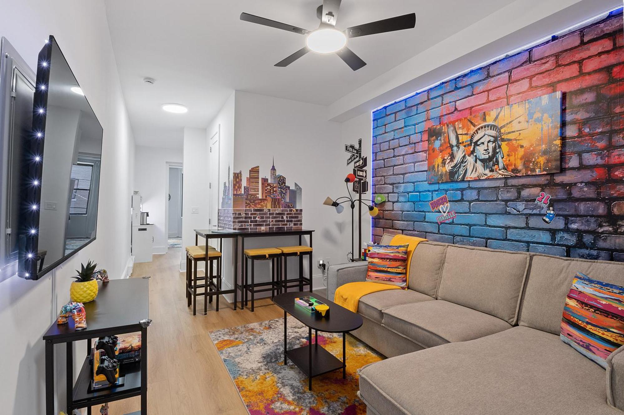 Funky & Colorful Urban Getaway, 20 Minutes To Nyc Leilighet Hoboken Eksteriør bilde